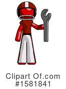 Red Design Mascot Clipart #1581841 by Leo Blanchette