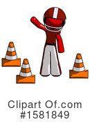 Red Design Mascot Clipart #1581849 by Leo Blanchette