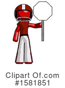 Red Design Mascot Clipart #1581851 by Leo Blanchette