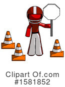 Red Design Mascot Clipart #1581852 by Leo Blanchette