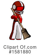 Red Design Mascot Clipart #1581880 by Leo Blanchette