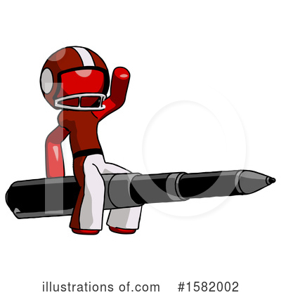 Royalty-Free (RF) Red Design Mascot Clipart Illustration by Leo Blanchette - Stock Sample #1582002