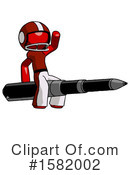 Red Design Mascot Clipart #1582002 by Leo Blanchette