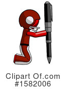 Red Design Mascot Clipart #1582006 by Leo Blanchette