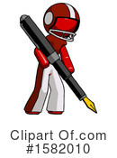 Red Design Mascot Clipart #1582010 by Leo Blanchette