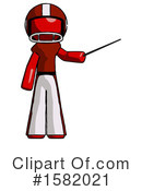 Red Design Mascot Clipart #1582021 by Leo Blanchette