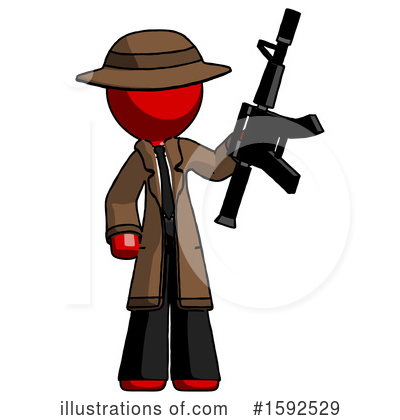 Royalty-Free (RF) Red Design Mascot Clipart Illustration by Leo Blanchette - Stock Sample #1592529