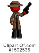 Red Design Mascot Clipart #1592535 by Leo Blanchette