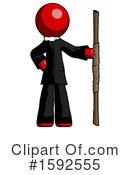 Red Design Mascot Clipart #1592555 by Leo Blanchette