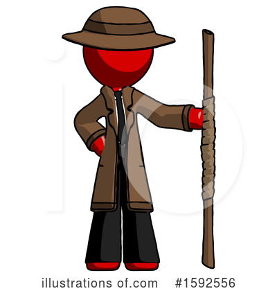 Royalty-Free (RF) Red Design Mascot Clipart Illustration by Leo Blanchette - Stock Sample #1592556