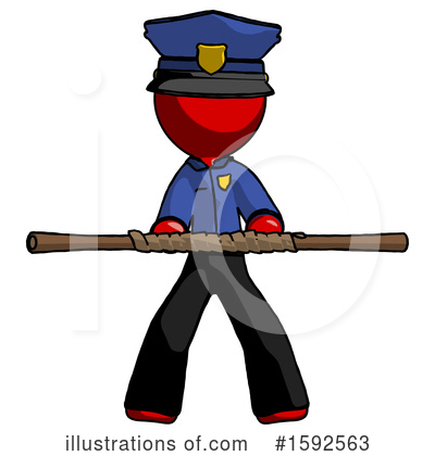 Royalty-Free (RF) Red Design Mascot Clipart Illustration by Leo Blanchette - Stock Sample #1592563