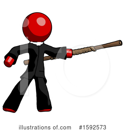 Royalty-Free (RF) Red Design Mascot Clipart Illustration by Leo Blanchette - Stock Sample #1592573
