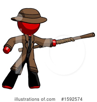 Royalty-Free (RF) Red Design Mascot Clipart Illustration by Leo Blanchette - Stock Sample #1592574