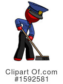Red Design Mascot Clipart #1592581 by Leo Blanchette