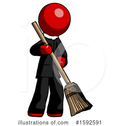 Royalty-Free (RF) Red Design Mascot Clipart Illustration by Leo Blanchette - Stock Sample #1592591