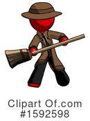 Red Design Mascot Clipart #1592598 by Leo Blanchette