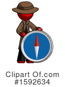 Red Design Mascot Clipart #1592634 by Leo Blanchette