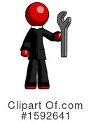 Red Design Mascot Clipart #1592641 by Leo Blanchette