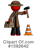 Red Design Mascot Clipart #1592642 by Leo Blanchette