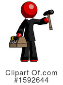 Red Design Mascot Clipart #1592644 by Leo Blanchette