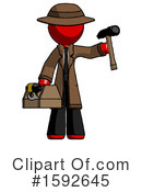 Red Design Mascot Clipart #1592645 by Leo Blanchette