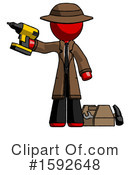 Red Design Mascot Clipart #1592648 by Leo Blanchette