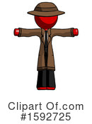Red Design Mascot Clipart #1592725 by Leo Blanchette