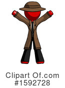 Red Design Mascot Clipart #1592728 by Leo Blanchette