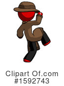 Red Design Mascot Clipart #1592743 by Leo Blanchette
