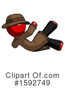 Red Design Mascot Clipart #1592749 by Leo Blanchette