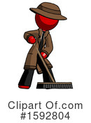 Red Design Mascot Clipart #1592804 by Leo Blanchette