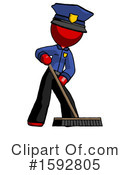 Red Design Mascot Clipart #1592805 by Leo Blanchette