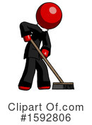 Red Design Mascot Clipart #1592806 by Leo Blanchette