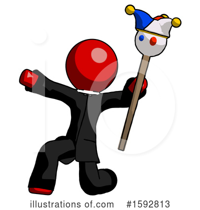 Royalty-Free (RF) Red Design Mascot Clipart Illustration by Leo Blanchette - Stock Sample #1592813