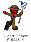 Red Design Mascot Clipart #1592814 by Leo Blanchette