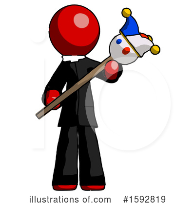 Royalty-Free (RF) Red Design Mascot Clipart Illustration by Leo Blanchette - Stock Sample #1592819