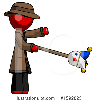 Royalty-Free (RF) Red Design Mascot Clipart Illustration by Leo Blanchette - Stock Sample #1592823