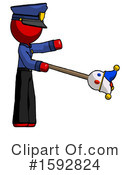 Red Design Mascot Clipart #1592824 by Leo Blanchette