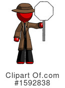Red Design Mascot Clipart #1592838 by Leo Blanchette