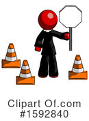 Red Design Mascot Clipart #1592840 by Leo Blanchette