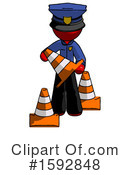 Red Design Mascot Clipart #1592848 by Leo Blanchette