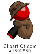 Red Design Mascot Clipart #1592850 by Leo Blanchette