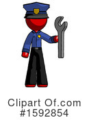 Red Design Mascot Clipart #1592854 by Leo Blanchette