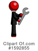 Red Design Mascot Clipart #1592855 by Leo Blanchette