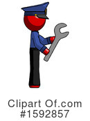 Red Design Mascot Clipart #1592857 by Leo Blanchette