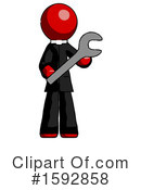 Red Design Mascot Clipart #1592858 by Leo Blanchette