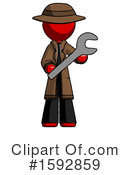 Red Design Mascot Clipart #1592859 by Leo Blanchette