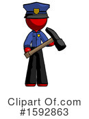Red Design Mascot Clipart #1592863 by Leo Blanchette