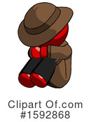 Red Design Mascot Clipart #1592868 by Leo Blanchette