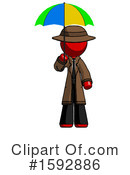 Red Design Mascot Clipart #1592886 by Leo Blanchette